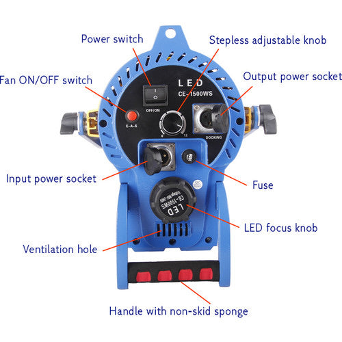 CAME-TV CE-1500WS LED Video Spotlight