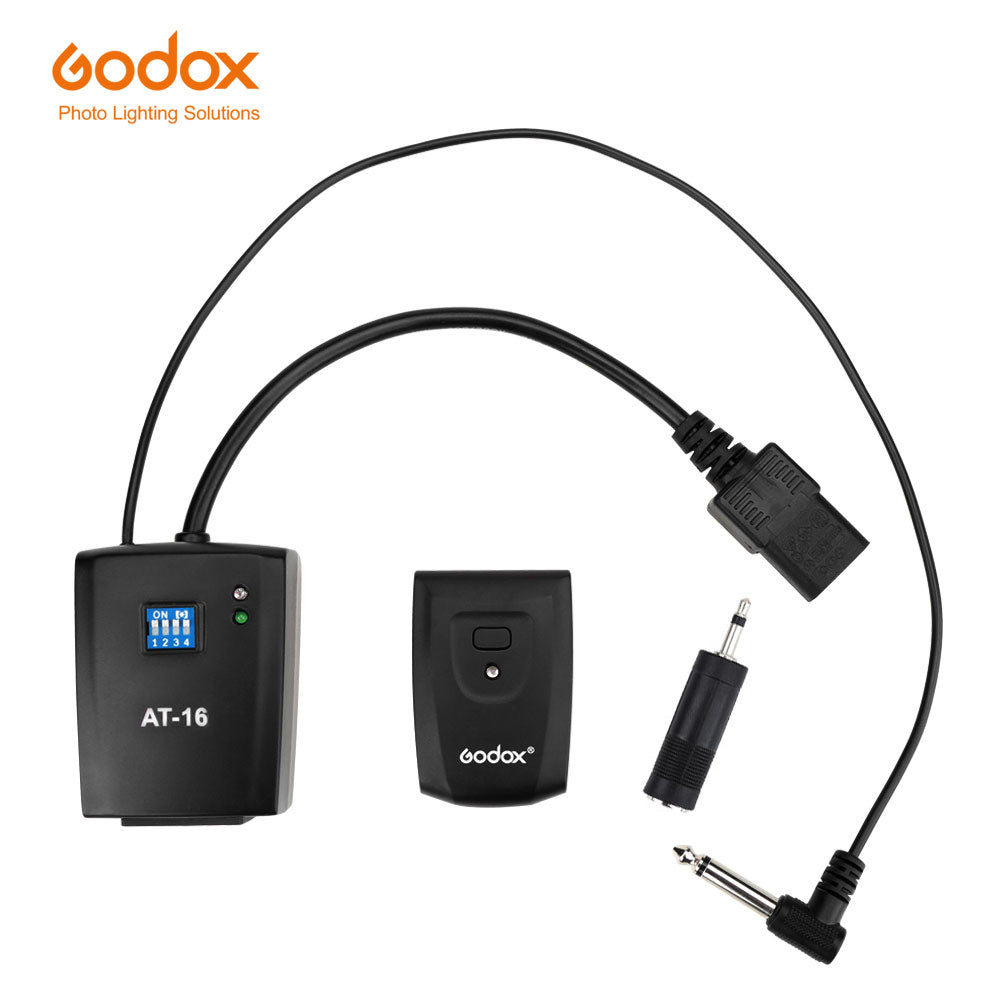 Godox AT-16 16 Channels Transmitter & Receiver Wireless Studio Flash Trigger for Canon, Nikon, Pentax, Olympus, Samsung