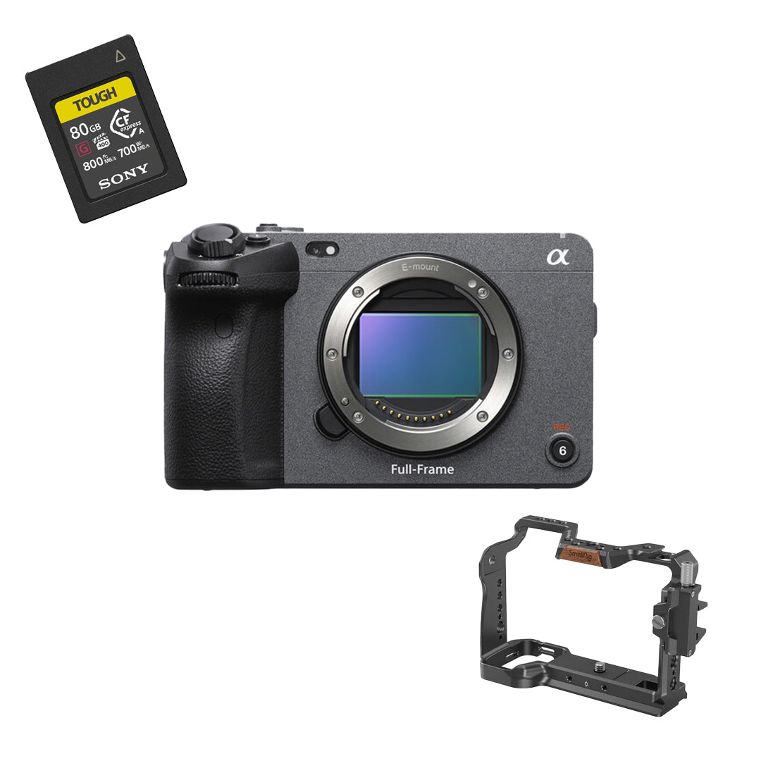 Sony FX3 Full-Frame Cinema Camera with SmallRig Full Cage and TOUGH 80GB